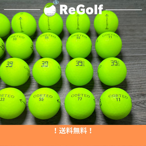 【中古】 ロストボール コルテオ 39 / 39PLUS 混合 マット グリーン 20球 ACランク ゴルフボール リゴルフ